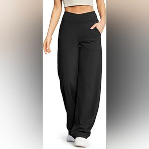 G4Free Black Wide Leg Pants